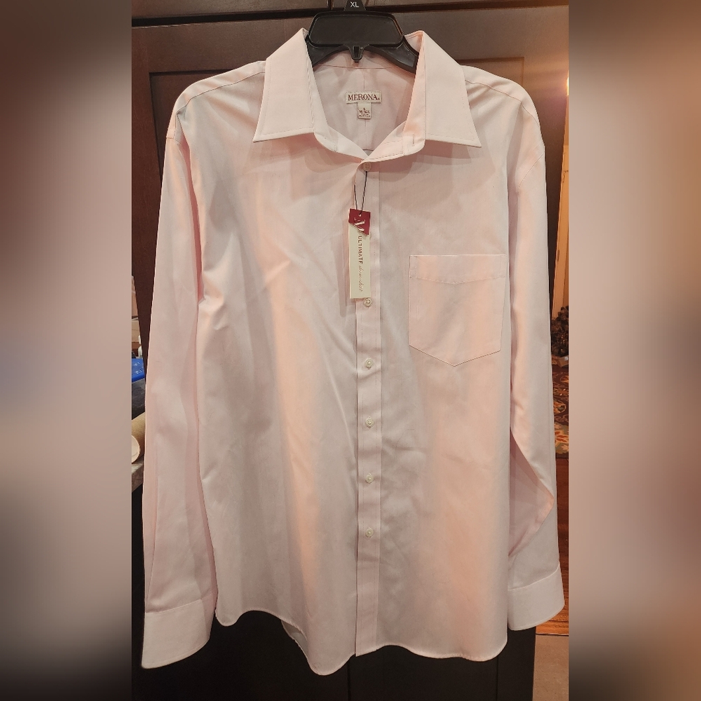 Men's Pink Button-Up Shirt